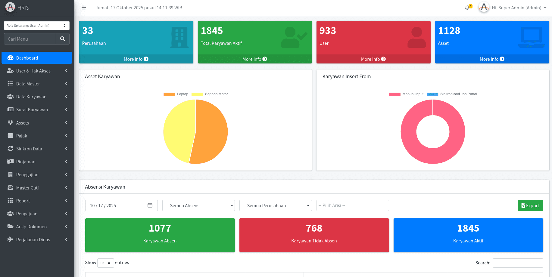 Preview of HRIS Adhitect
